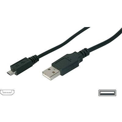 Digitus USB 2. 0 Kabel 1,8 m USB-A k typu Micro B 480 Mbps spojovací kabel pro počítače, notebooky, rozbočovače, smartphony Polybag černý Digitus USB 2. 0 Kabel 1,8 m USB-A k typu Micro B 480 Mbps spojovací kabel pro počítače, notebooky, rozbočovače, smartphony Polybag černý