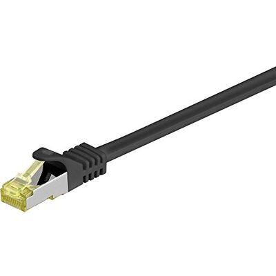 goobay 91617 RJ45 Patchkabel CAT 6A S/FTP (PiMF) mit CAT 7 Rohkabel / 500 MHz Netzwerkkabel / Internetkabel RJ 45 Stecker / LAN Kabel Schwarz 3m goobay 91617 RJ45 Patchkabel CAT 6A S/FTP (PiMF) mit CAT 7 Rohkabel / 500 MHz Netzwerkkabel / Internetkabel RJ 45 Stecker / LAN Kabel Schwarz 3m