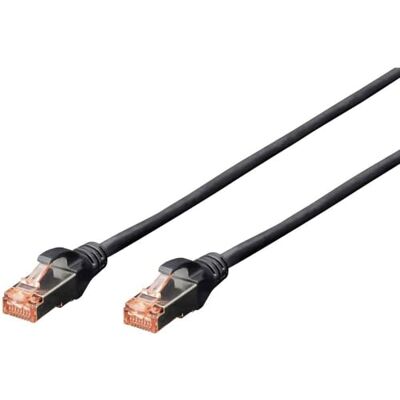 Digitus LAN kabel Cat 6 – 5 m – S/FTP nádobí – černý 1 Gbit/s – PoE++ – AWG 27/7 – LSZH – RJ45 síťový kabel Patchkabel – kompatibilní s Cat 6A a Cat 7 Digitus LAN kabel Cat 6 – 5 m – S/FTP nádobí – černý 1 Gbit/s – PoE++ – AWG 27/7 – LSZH – RJ45 síťový kabel Patchkabel – kompatibilní s Cat 6A a Cat 7