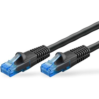 goobay 55433 Outdoor patch kabel CAT 6 Kabel / 2dílný PE plášť vodotěsný / RJ45 konektor Ethernet kabel měď / venkovní síťový kabel 15 m / černý / LAN kabel 15 m goobay 55433 Outdoor patch kabel CAT 6 Kabel / 2dílný PE plášť vodotěsný / RJ45 konektor Ethernet kabel měď / venkovní síťový kabel 15 m / černý / LAN kabel 15 m
