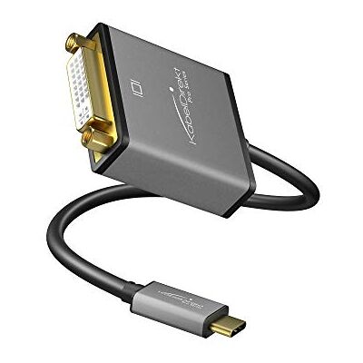 KabelDirekt USB C na DVI adaptér - 0,15M Space šedá KabelDirekt USB C na DVI adaptér - 0,15M Space šedá