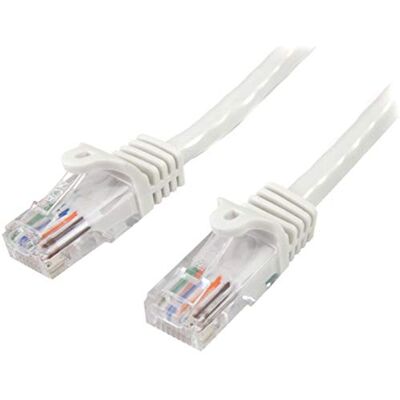 StarTech .com Cat5e Netzwerkkabel (0,5m, Cat 5e Patchkabel, RJ45 UTP, PoE, mit Rastnasenschutz, snagless, St/St)) weiß StarTech .com Cat5e Netzwerkkabel (0,5m, Cat 5e Patchkabel, RJ45 UTP, PoE, mit Rastnasenschutz, snagless, St/St)) weiß