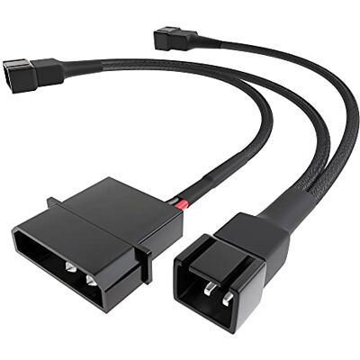 KabelDirekt – rozdělovač ventilátoru Molex 12 V – 20 cm – 4pinový na 3× 3 Rozvaděč Molex 12 V s nylonovým pláštěm – 4-Pin-Molex na 3× 3pinový konektor ventilátoru (2pólový), po 20 cm KabelDirekt – rozdělovač ventilátoru Molex 12 V – 20 cm – 4pinový na 3× 3 Rozvaděč Molex 12 V s nylonovým pláštěm – 4-Pin-Molex na 3× 3pinový konektor ventilátoru (2pólový), po 20 cm