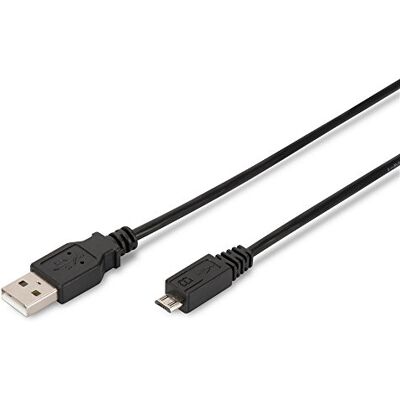 Digitus USB 2. 0 Kabel – 1 m – USB-A na Micro B – 480 Mbit/s Nabíjení a přenos dat – propojovací kabel pro počítače, notebooky, rozbočovače, chytré telefony – černý Digitus USB 2. 0 Kabel – 1 m – USB-A na Micro B – 480 Mbit/s Nabíjení a přenos dat – propojovací kabel pro počítače, notebooky, rozbočovače, chytré telefony – černý