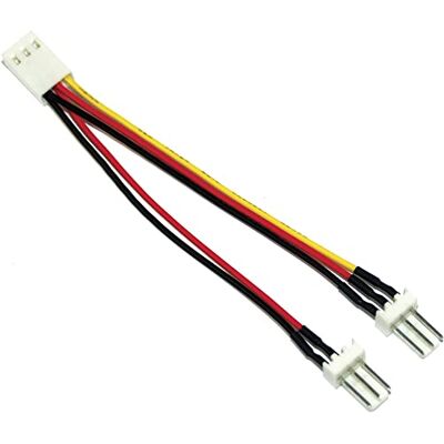 InLine Kabel ventilátoru, 3-pin Molex zdířka na 2x 3-pin Molex konektor InLine Kabel ventilátoru, 3-pin Molex zdířka na 2x 3-pin Molex konektor