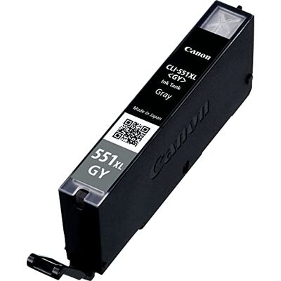 Canon Originální inkoustová kazeta CLI-551, Šedá xl Canon Originální inkoustová kazeta CLI-551, Šedá xl