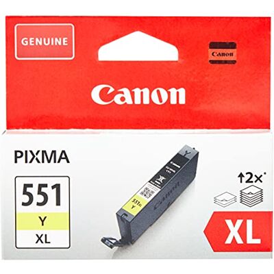 Canon Originální inkoustová kazeta CLI-551, Žlutá xl Canon Originální inkoustová kazeta CLI-551, Žlutá xl