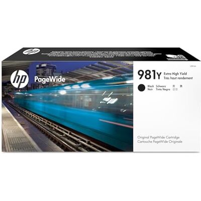 HP 981Y (L0R16A) černá originální PageWide tisková patrona s velmi vysokým dosahem pro PageWide Enterprise, XXL HP 981Y (L0R16A) černá originální PageWide tisková patrona s velmi vysokým dosahem pro PageWide Enterprise, XXL
