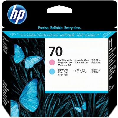HP 70 (WhiC9405A) Originální tisková hlava, DesignJet, purpurová světlá/azurová světlá HP 70 (WhiC9405A) Originální tisková hlava, DesignJet, purpurová světlá/azurová světlá