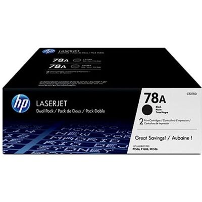 HP CE278AD Tonerová kazeta pro Laserjet černá (balení 2 ks) HP CE278AD Tonerová kazeta pro Laserjet černá (balení 2 ks)
