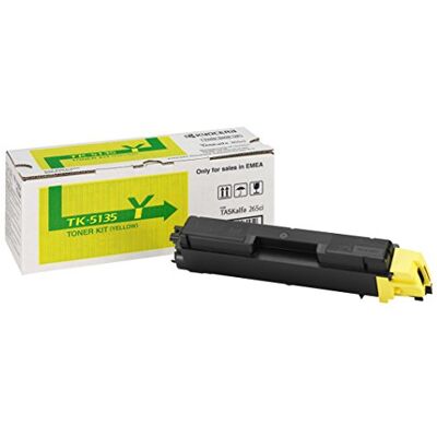 Kyocera TK-5135Y toner žlutý originální tonerová kazeta 1T02PAANL0. Toner tiskárna kompatibilní pro TASKalfa 265ci, TASKalfa 266ci. Toner toner až na 5000 stran Kyocera TK-5135Y toner žlutý originální tonerová kazeta 1T02PAANL0. Toner tiskárna kompatibilní pro TASKalfa 265ci, TASKalfa 266ci. Toner toner až na 5000 stran