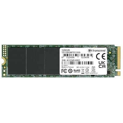 Transcend 128GB MTE110S PCIe 3.0 M.2 2280 SSD, 1500 MB/s, úsporný Interní NVMe Gen3x4 SSD pro notebooky a stolní počítače, SLC cache Transcend 128GB MTE110S PCIe 3.0 M.2 2280 SSD, 1500 MB/s, úsporný Interní NVMe Gen3x4 SSD pro notebooky a stolní počítače, SLC cache