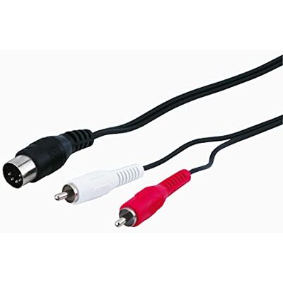 goobay Adaptér pro audio kabel 50014 pro spojení se starými audio zařízeními; spojení přes 5 pólů DIN konektor na 2 Chinch konektor (R / L); 1,5 m goobay Adaptér pro audio kabel 50014 pro spojení se starými audio zařízeními; spojení přes 5 pólů DIN konektor na 2 Chinch konektor (R / L); 1,5 m