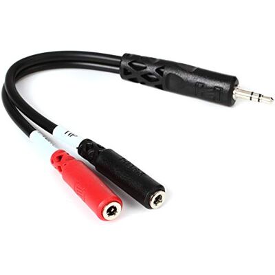 Hosa YMM-261, stereo splitter 3,5 mm TRS na Dual 3,5 mm TSF, 0,15 m Hosa YMM-261, stereo splitter 3,5 mm TRS na Dual 3,5 mm TSF, 0,15 m