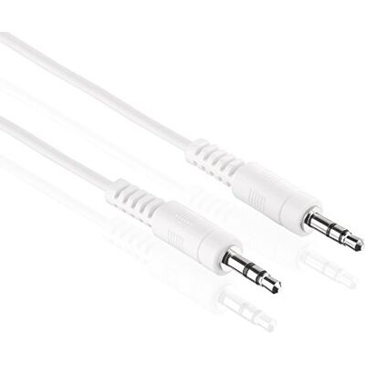 HDSupply AC011-005 Audio Stereo spojovací kabel 3,5 mm konektor na 3,5mm konektor, ultra tenký design, 0,50 m, bílý HDSupply AC011-005 Audio Stereo spojovací kabel 3,5 mm konektor na 3,5mm konektor, ultra tenký design, 0,50 m, bílý