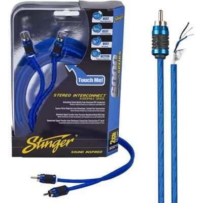 STINGER 17-Foot 2-Kanal-6000 Series HiFi Grade RCA Interconnect Kabel STINGER 17-Foot 2-Kanal-6000 Series HiFi Grade RCA Interconnect Kabel