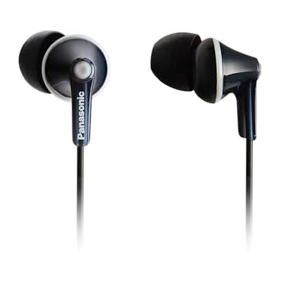 Panasonic RP-HJE125E-K Ergofit In-Ear-Kopfhörer mit kraftvollem Klang, bequemem rutschfestem Sitz und 3 Größen von Ohrstöpseln, schwarz Panasonic RP-HJE125E-K Ergofit In-Ear-Kopfhörer mit kraftvollem Klang, bequemem rutschfestem Sitz und 3 Größen von Ohrstöpseln, schwarz