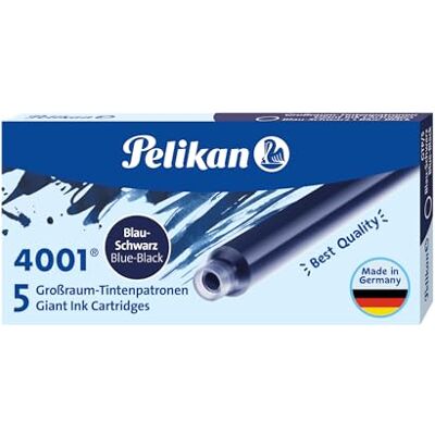 Pelikan Velkokapacitní inkoustové náplně 4001 inkoust modro-černá, 5 kusů Velkokapacitní inkoustové náplně 4001 inkoust modro-černá, 5 kusů Pelikan Velkokapacitní inkoustové náplně 4001 inkoust modro-černá, 5 kusů Velkokapacitní inkoustové náplně 4001 inkoust modro-černá, 5 kusů