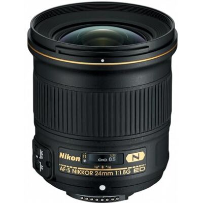 Nikon AF-S Nikkor 24mm 1:1. 8G ED objektiv (72 mm závit filtru) pro bajonet -F černý Nikon AF-S Nikkor 24mm 1:1. 8G ED objektiv (72 mm závit filtru) pro bajonet -F černý