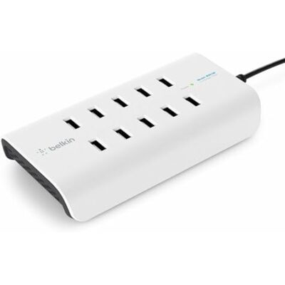 Belkin Rockstar 10portový USB nabíječka. 120 W, 2,4 A na port, bílý, B2B139VF (120 W, 2,4 A na port, bílý B2B139vf) Belkin Rockstar 10portový USB nabíječka. 120 W, 2,4 A na port, bílý, B2B139VF (120 W, 2,4 A na port, bílý B2B139vf)