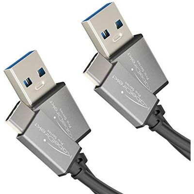 KabelDirekt – USB-A-na USB-C kabel – 2 x 1 m – USB 3.0, PRO Series 2dílná sada USB A na USB-C kabel – nabíjecí a datový kabel SuperSpeed, USB 3.0 – pro smartphony a tablety – řada Pro KabelDirekt – USB-A-na USB-C kabel – 2 x 1 m – USB 3.0, PRO Series 2dílná sada USB A na USB-C kabel – nabíjecí a datový kabel SuperSpeed, USB 3.0 – pro smartphony a tablety – řada Pro