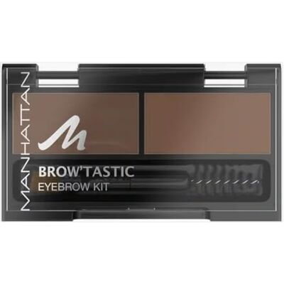 Manhattan Brow'Tastic Eyebrow Kit – vosk na obočí a pudr na obočí v sadě na fixaci a barvení – barva Brow-Nie 002 – 1 x 3 g Manhattan Brow'Tastic Eyebrow Kit – vosk na obočí a pudr na obočí v sadě na fixaci a barvení – barva Brow-Nie 002 – 1 x 3 g