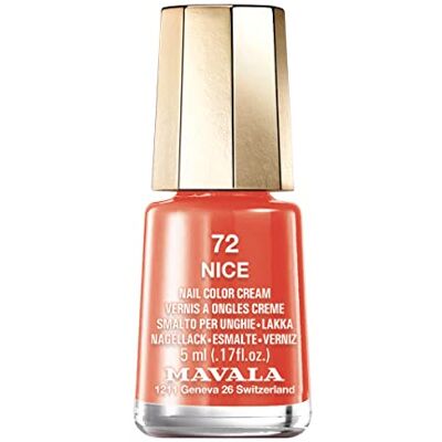 MAVALA Lak na nehty barva Nice 72, korálově červená, 5 ml MAVALA Lak na nehty barva Nice 72, korálově červená, 5 ml