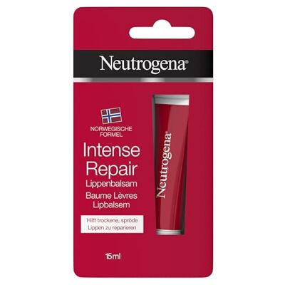 Neutrogena Intense Repair balzám na rty, 15 ml S 40% glycerinem a panthenolem vyvinutý s dermatology pro okamžitou úlevu od křehkých a suchých rtů Neutrogena Intense Repair balzám na rty, 15 ml S 40% glycerinem a panthenolem vyvinutý s dermatology pro okamžitou úlevu od křehkých a suchých rtů