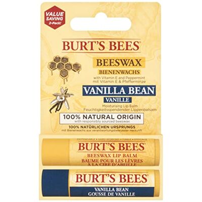 Burt's Bees Balzám na rty Duo včelí vosk & vanilka, 2 x 4,25 g Burt's Bees Balzám na rty Duo včelí vosk & vanilka, 2 x 4,25 g
