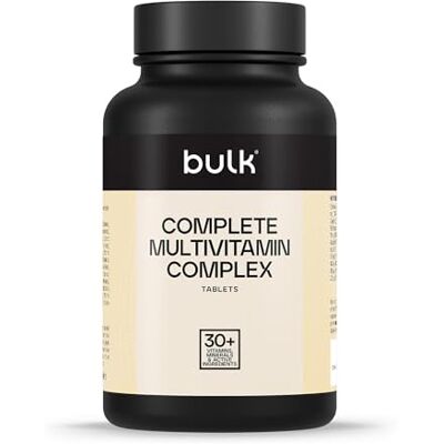 Bulk Complete multivitamin komplex tablet, 90 tablet 30 vitamínů, minerálů a dalších účinných látek Bulk Complete multivitamin komplex tablet, 90 tablet 30 vitamínů, minerálů a dalších účinných látek