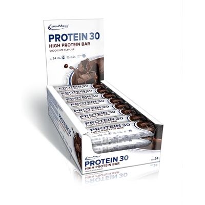 IronMaxx Protein 30 proteinových tyčinek čokoláda 24 x 35 g bezlepkové proteinové tyčinky bez palmového oleje s vitamíny vhodné pro stravu s nízkým obsahem cukru a nízkosacharidovou stravou IronMaxx Protein 30 proteinových tyčinek čokoláda 24 x 35 g bezlepkové proteinové tyčinky bez palmového oleje s vitamíny vhodné pro stravu s nízkým obsahem cukru a nízkosacharidovou stravou
