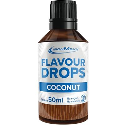 IronMaxx Flavour Drops – kokosový ořech 50 ml bez kalorií a bez cukru veganské kapky na slazení pokrmů praktické odkapávací uzávěr (balení se může lišit) IronMaxx Flavour Drops – kokosový ořech 50 ml bez kalorií a bez cukru veganské kapky na slazení pokrmů praktické odkapávací uzávěr (balení se může lišit)