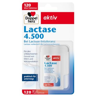 Doppelherz laktáza 4. 500 při intoleranci laktózy – laktáza zlepšuje trávení laktózy – v praktickém dávkovači klik – 120 tablet Doppelherz laktáza 4. 500 při intoleranci laktózy – laktáza zlepšuje trávení laktózy – v praktickém dávkovači klik – 120 tablet