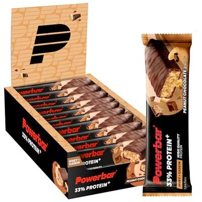 Powerbar Protein Plus Bar 33 % (10 x 90 g) Chocolate Peanut tyčinka proteinová tyčinka Powerbar Protein Plus Bar 33 % (10 x 90 g) Chocolate Peanut tyčinka proteinová tyčinka