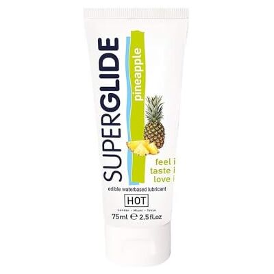 HOT Edible SUPERGLIDE pineapple, 75 ml HOT Edible SUPERGLIDE pineapple, 75 ml