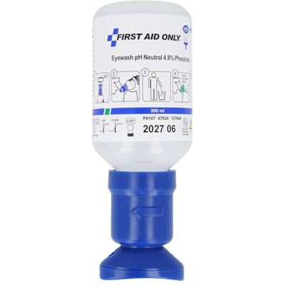 First Aid Only Lahvička na oční oplach 200 ml roztoku fosfátového pufru (4,9%) / první pomoc Oční sprcha s neutralizujícím roztokem / efektivní čištění očí u kyselin a louhů/P-44012 00 First Aid Only Lahvička na oční oplach 200 ml roztoku fosfátového pufru (4,9%) / první pomoc Oční sprcha s neutralizujícím roztokem / efektivní čištění očí u kyselin a louhů/P-44012 00