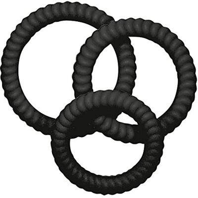 You2Toys Lust 3 Penisringe Black 3er-Cockring-Set für Männer und Paare, Penisring-Set für intenisve und längere Erektion, Blutstaueffekt, schwarz You2Toys Lust 3 Penisringe Black 3er-Cockring-Set für Männer und Paare, Penisring-Set für intenisve und längere Erektion, Blutstaueffekt, schwarz