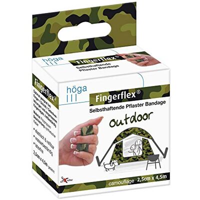 Höga Fingerflex Camouflage, 2,5 cm x 4,5 m natažená, samolepicí náplast bandáž / obvaz na prsty, 1 balení (1 x 15 g) Höga Fingerflex Camouflage, 2,5 cm x 4,5 m natažená, samolepicí náplast bandáž / obvaz na prsty, 1 balení (1 x 15 g)