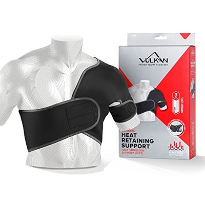 VULKAN Classic Half Left Shoulder Support, Medium, Shoulder Brace for Rotator Cuff Injuries, AC Joint Support, and Dislocations, Shoulder Strap for Men and Women, Brace for Athletes and Exercising VULKAN Classic Half Left Shoulder Support, Medium, Shoulder Brace for Rotator Cuff Injuries, AC Joint Support, and Dislocations, Shoulder Strap for Men and Women, Brace for Athletes and Exercising