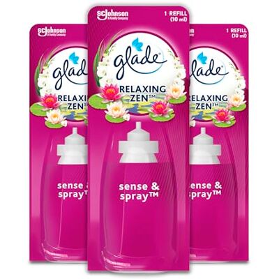 Glade (Brise) náplň Sense a Spray (pro zařízení osvěžovače vzduchu), Relaxing Zen 3 x 18 ml Glade (Brise) náplň Sense a Spray (pro zařízení osvěžovače vzduchu), Relaxing Zen 3 x 18 ml