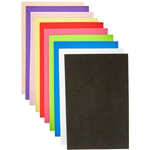 Rayher Desky z pěnové pryže, 15 x 22,5 tloušťka 3 mm, 10 desek, různé barvy, pěnová guma pro ruční práce, 3395749 Rayher Desky z pěnové pryže, 15 x 22,5 tloušťka 3 mm, 10 desek, různé barvy, pěnová guma pro ruční práce, 3395749