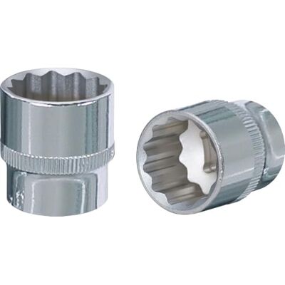KS Tools 918.3722 3/8" CHROMEplus 12-kant-Stecknuss, 22mm KS Tools 918.3722 3/8" CHROMEplus 12-kant-Stecknuss, 22mm