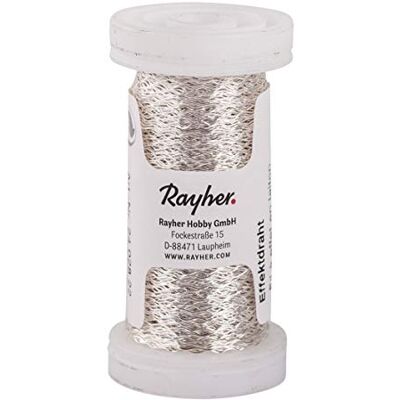 Rayher Efektní drát UNKNOWN 2426022, 0,25 mm ø, stříbrný, cívka 60 m, v SB sáčku, základní materiál mosaz, jemný drát pro ruční práce, vázací drát, navíjecí drát, ozdobný drát Rayher Efektní drát UNKNOWN 2426022, 0,25 mm ø, stříbrný, cívka 60 m, v SB sáčku, základní materiál mosaz, jemný drát pro ruční práce, vázací drát, navíjecí drát, ozdobný drát