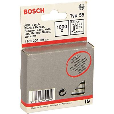 Bosch Professional 1609200389 1000 příborník., 6 x 1,08 x 19 mm Délka 19 mm, profesionální příslušenství bezdrátová sešívačka, ruční sešívačka Bosch Professional 1609200389 1000 příborník., 6 x 1,08 x 19 mm Délka 19 mm, profesionální příslušenství bezdrátová sešívačka, ruční sešívačka