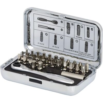 KS Tools Sada bitů 918.4600 1/4" CHROMEplus, 31dílná, jedna velikost KS Tools Sada bitů 918.4600 1/4" CHROMEplus, 31dílná, jedna velikost