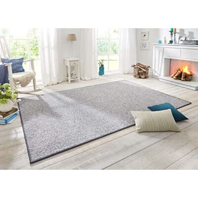 BT Carpet Hanse Home Wolly Läufer – koberec do obývacího pokoje plochá tkanina krátký vlas vlněný vzhled skandi jídelna, obývací pokoj, ložnice – šedá, 80 x 150 cm BT Carpet Hanse Home Wolly Läufer – koberec do obývacího pokoje plochá tkanina krátký vlas vlněný vzhled skandi jídelna, obývací pokoj, ložnice – šedá, 80 x 150 cm