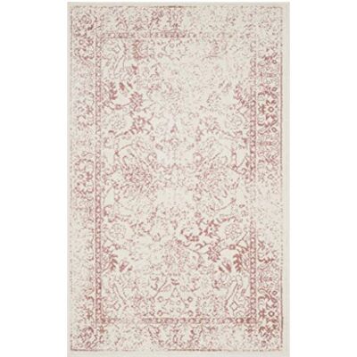 SAFAVIEH Akcentový koberec 91 x 152 cm Adirondack Collection Transitional Design, slonová kost a růžová, snadno udržovatelná syntetická směs, ideální pro obývací pokoj, ložnici, kancelář SAFAVIEH Akcentový koberec 91 x 152 cm Adirondack Collection Transitional Design, slonová kost a růžová, snadno udržovatelná syntetická směs, ideální pro obývací pokoj, ložnici, kancelář