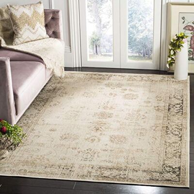 Safavieh Tradiční koberec do obývacího pokoje, jídelny, ložnice – vintage kolekce, krátká vlas, kámen a multi, 122 × 170 cm Safavieh Tradiční koberec do obývacího pokoje, jídelny, ložnice – vintage kolekce, krátká vlas, kámen a multi, 122 × 170 cm
