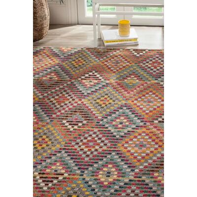 SAFAVIEH Boho Chic koberec do obývacího pokoje, jídelny, ložnice Monaco Collection, krátká předsíň, více a béžová, 122 X 170 cm SAFAVIEH Boho Chic koberec do obývacího pokoje, jídelny, ložnice Monaco Collection, krátká předsíň, více a béžová, 122 X 170 cm