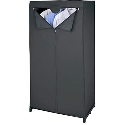 Wenko Deep Black 43821010100 Šatníková skříň, plast – PEVA, 75 נ150 נ 50 cm, černá Wenko Deep Black 43821010100 Šatníková skříň, plast – PEVA, 75 נ150 נ 50 cm, černá